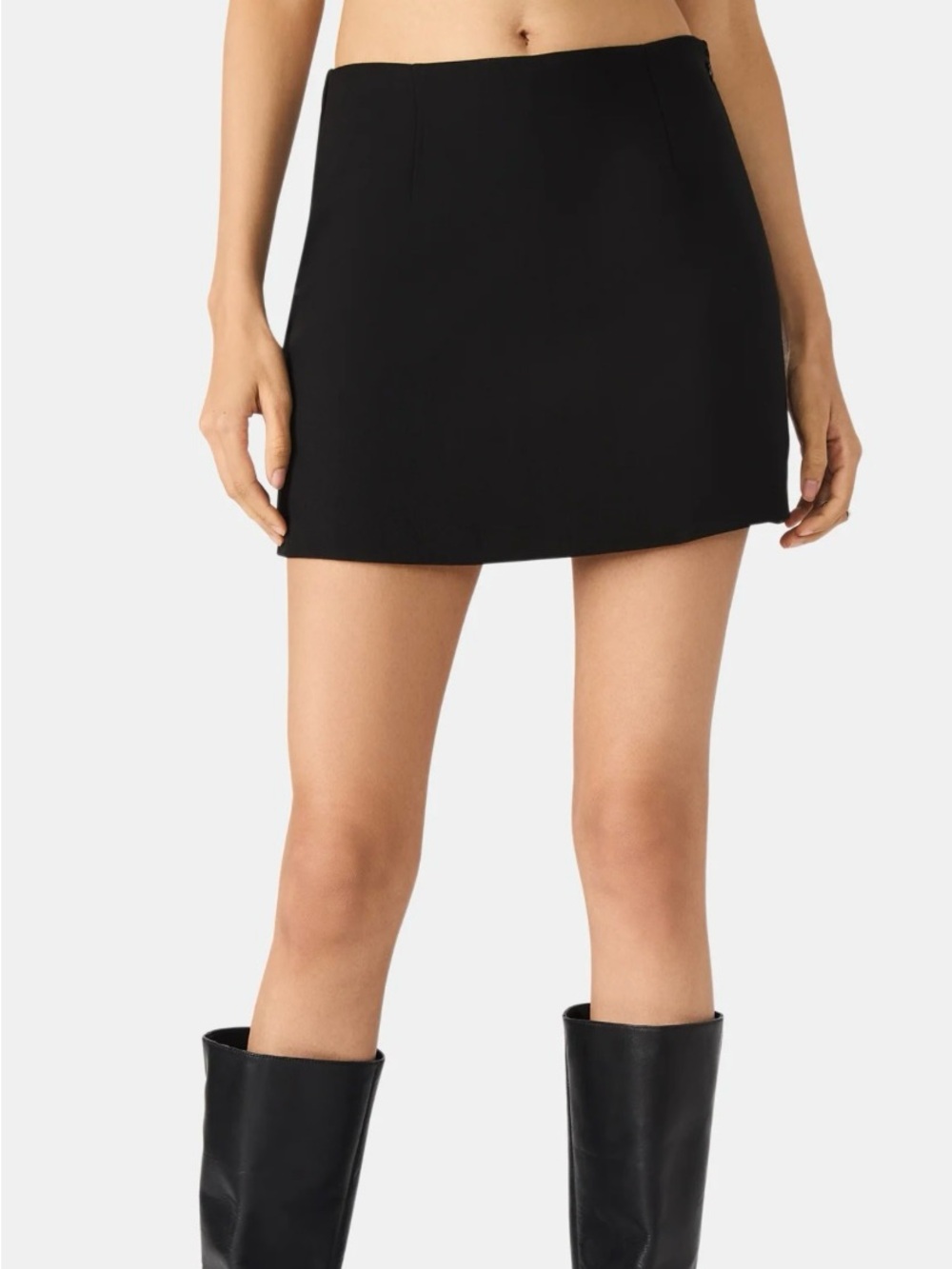 Steve Madden Black Mini Skort